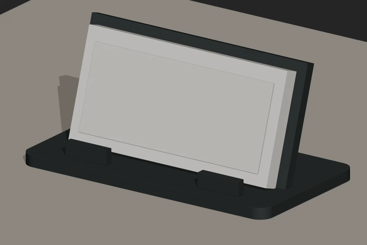 Early bulky easel-style enclosure concept