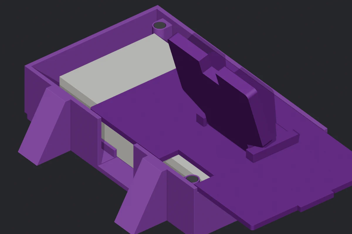 CAD view of the deeper V3 rear cavity and magnetic backplate